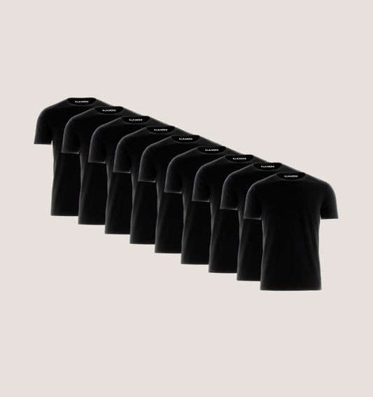Pakke med 9 - Sort